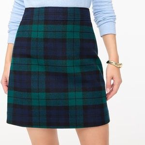 NWT J Crew Plaid Skirt